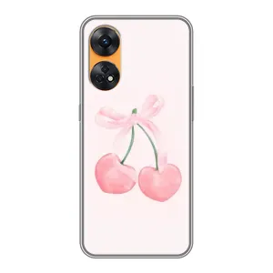 Чохол з розовим принтом для Oppo Reno 8T (Рожеві вишні)
