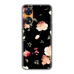 Чохли з квітами для Oppo Reno 8T (VPrint) (Трояндочки)