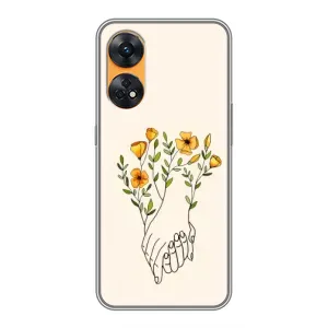 Чехлы для любимой на OPPO Reno 8Т (VPrint) (Руки любві)