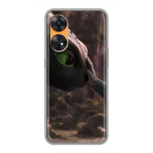 Чехол как приручить дракона на Oppo Reno 8T (Сцена с драконом)