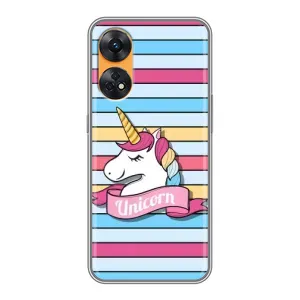 Чохол для OPPO Reno 8Т - (Єдинорожки - Новинки) (AlphaPrint) (Unicorn)