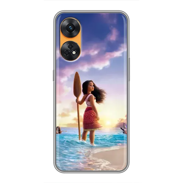 Чохол з принтом «Моана з веслом» для OPPO Reno 8T