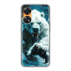 Чохол з картинкою 'Хижаки' для Oppo Reno 8T (Полярний ведмідь)