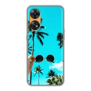 Силіконовий чохол з КАРТИНКАМИ літо для Oppo Reno 8T (AlphaPrint) (Погляд літо)