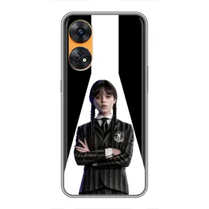 Чехлы Венсдей на Oppo Reno 8T Уэнсдей (AlphaPrint) (W-Wednesday)
