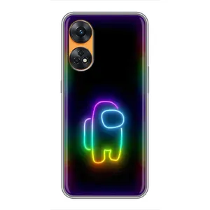 Чохли Амонг Ас для Oppo Reno 8T (AlphaPrint) (Яскравий скін)