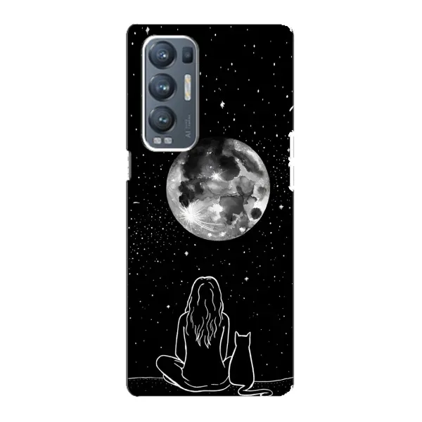 Чохол з принтом «Дівчина з котом» для OPPO Reno5 Pro Plus (5G) Чохол з принтом «Дівчина з котом» для OPPO Reno5 Pro Plus (5G)