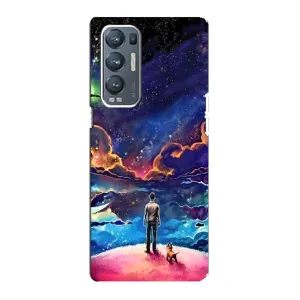 Космічні Чохли для ОPPO Reno5 Pro Plus (5G) (VPrint) (Вид Галактики)