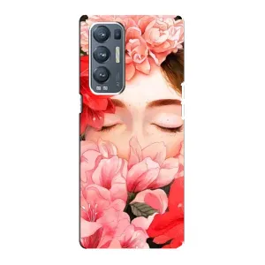 Чехлы (ART) Цветы на Oppo Reno5 Pro Plus 5G (VPrint) (Глаза в цветах)