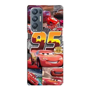 Силиконовый чехол Маквин для Oppo Reno5 Pro Plus 5G (Коллаж Молния Маквин)