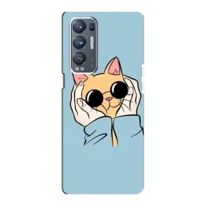 Чохол на ОPPO Reno5 Pro Plus (5G) з Котиками (VPrint) (Котик в окулярах)