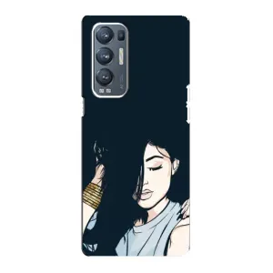 Чохол з друком для Oppo Reno5 Pro Plus 5G - (Мода) (AlphaPrint) (Гарна дівчина)