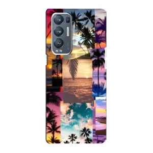 Силиконовый чехол с КАРТИНКАМИ лето для Oppo Reno5 Pro Plus 5G (AlphaPrint) (Летний отпуск)