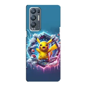 Чохол з Пікачу на Oppo Reno5 Pro Plus 5G (Лого Пікачу)