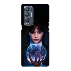 Чехол с дизайном Венздей 2 на Oppo Reno5 Pro Plus 5G (Магическая сфера Уэнздей)