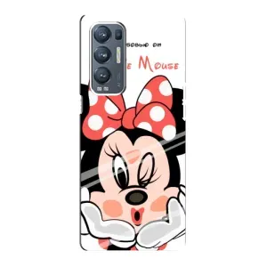 Міккі Маус чохол для Oppo Reno5 Pro Plus 5G (AlphaPrint - Мультяшні) (Маус Мінні)