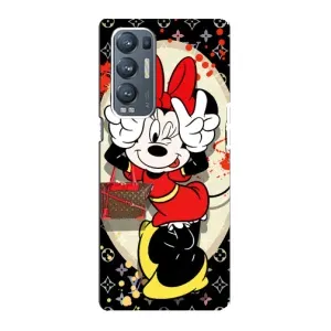 Чохол Disney Mouse Oppo Reno5 Pro Plus 5G (PREMIUMPrint) (Мінні peace)