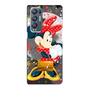Чохол Disney Mouse Oppo Reno5 Pro Plus 5G (PREMIUMPrint) (Minni з бантіком)