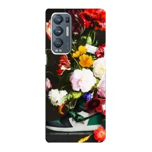 Бренднові Чохли для Oppo Reno5 Pro Plus 5G - (PREMIUMPrint) (Nike цветы)