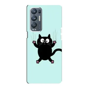 Чохол з принтом для Oppo Reno5 Pro Plus 5G (AlphaPrint) Модні коти (Падаючий кіт)