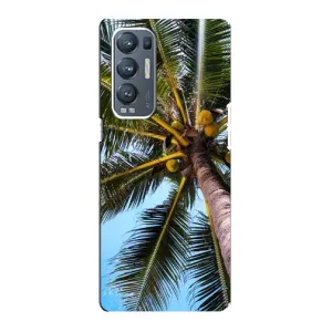 Силиконовый чехол с КАРТИНКАМИ лето для Oppo Reno5 Pro Plus 5G (AlphaPrint) (Пальма)