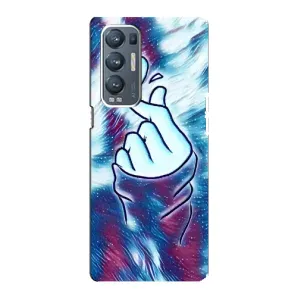 Чехол с принтом «Радужное сердце» для OPPO Reno5 Pro Plus (5G)