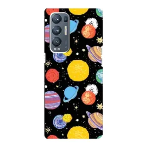 Космічні Чохли для ОPPO Reno5 Pro Plus (5G) (VPrint) (Намальовані планети)