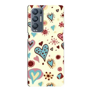 Чехлы для любимой на ОPPO Reno5 Pro Plus (5G) (VPrint) (Сердечки)