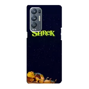 Чехол с мультфильмом Шрек на Oppo Reno5 Pro Plus 5G (Отдыхающий Шрек)