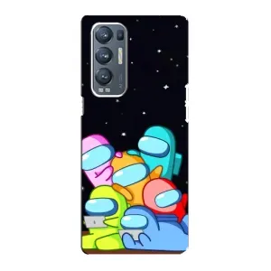 Чохли Амонг Ас для Oppo Reno5 Pro Plus 5G (AlphaPrint) (Скіни в космосі)