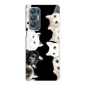 Чохол на ОPPO Reno5 Pro Plus (5G) з Котиками (VPrint) (Погляд котиків)