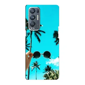 Силиконовый чехол с КАРТИНКАМИ лето для Oppo Reno5 Pro Plus 5G (AlphaPrint) (Взгляд лето)