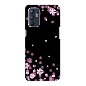 Чохол для OPPO Reno6 4G - з принтом (Дизайнерські) (AlphaPrint) (Квіти маленькі)