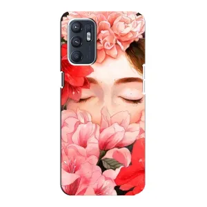 Чехлы (ART) Цветы на Oppo Reno6 4G (VPrint) (Очі в квітах)