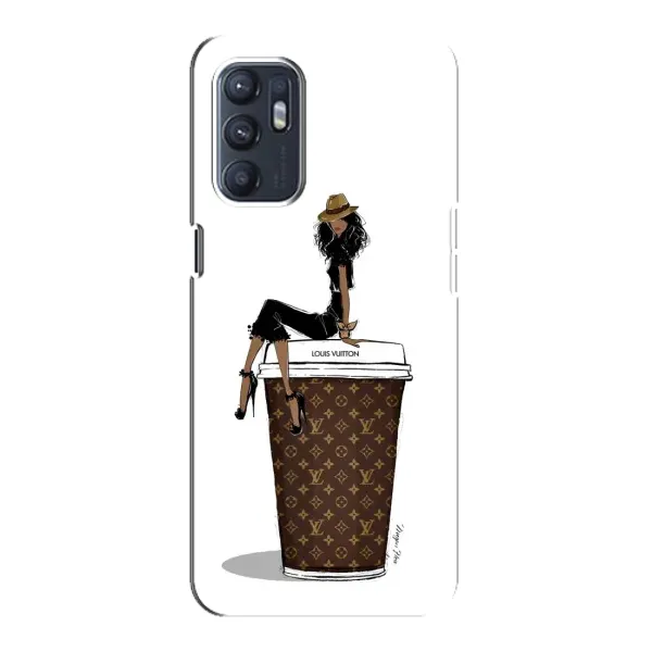 Чехол с принтом «кофе LOUIS VUITTON» для OPPO Reno6 4G Чехол с принтом «кофе LOUIS VUITTON» для OPPO Reno6 4G
