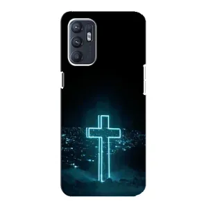 Християнські Чохли для Oppo Reno6 4G (AlphaPrint) (Хрест і місто)