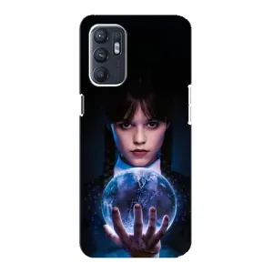 Чехол с дизайном Венздей 2 на Oppo Reno6 4G (Магическая сфера Уэнздей)