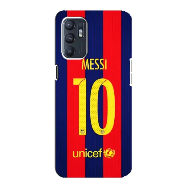 Чехол с принтом «Messi Barca 10» для OPPO Reno6 4G