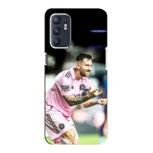 Чохли для OPPO Reno6 4G - Лео Мессі Маямі (Мессі паук)