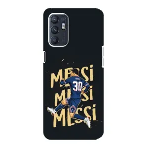 Чехлы для Oppo Reno6 4G (Leo чемпион) (AlphaPrint) (Messi ПСЖ)