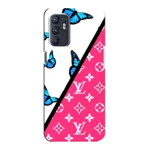 Бренднові Чохли для Oppo Reno6 4G - (PREMIUMPrint) (Мода LV)