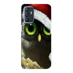 Новорічні Чохли для OPPO Reno6 4G (VPrint) (Новорічна Сова)