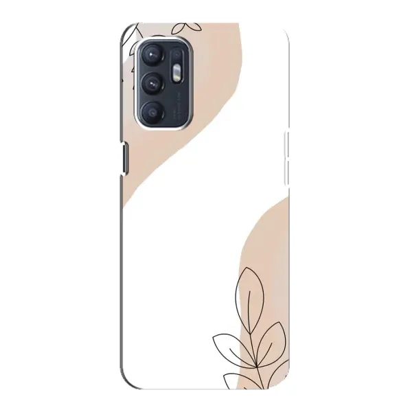 Чехол с принтом «Нюдовая веточка абстракция» для OPPO Reno6 4G Чехол с принтом «Нюдовая веточка абстракция» для OPPO Reno6 4G