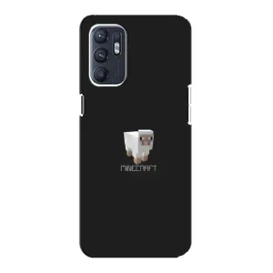 Чохол Майнкрафт на Oppo Reno6 4G (AlphaPrint) Minecraft (Овечка Майнкрафт)