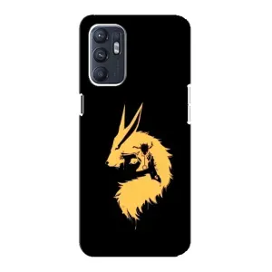 Naruto Anime Чохли для OPPO Reno6 4G (AlphaPrint) (силует Курама Наруто)