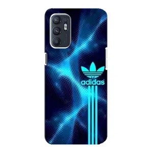 Чохли Адидас для Oppo Reno6 4G (AlphaPrint) (Синій Адідас)