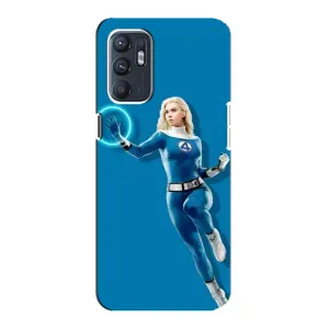 Чехол с принтом Фантастическая четверка для Oppo Reno6 4G (Сью Сторм полет)