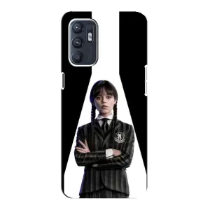 Чехлы Венсдей на Oppo Reno6 4G Уэнсдей (AlphaPrint) (W-Wednesday)