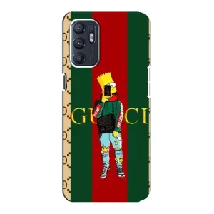 Бренднові Чохли для Oppo Reno6 5G - (PREMIUMPrint) (Барт ГУЧЧІ)