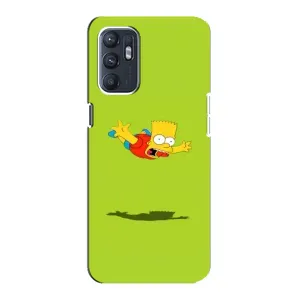 Чjхол з Сімпсонами для Oppo Reno6 5G (VPrint) (Барт Сімпсон)
